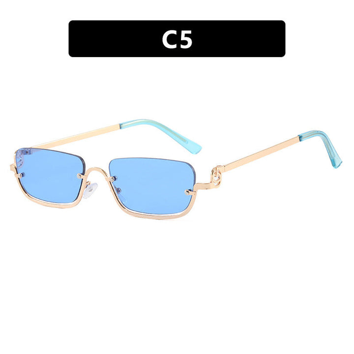 Women square sunglasses with elegant metal frame Kalsten
