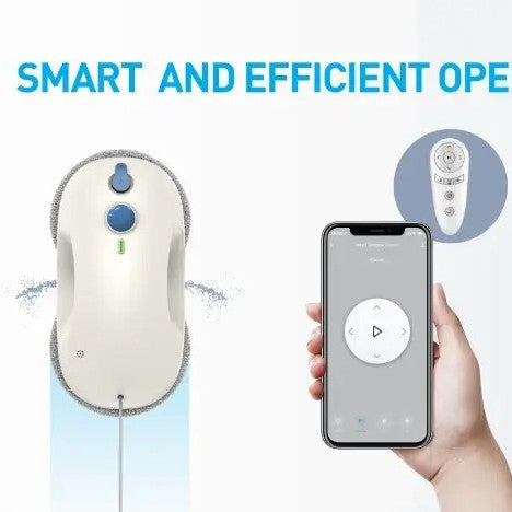 Dual-Head Window Cleaning Robot with Corded Power and Microfiber Pads Kalsten