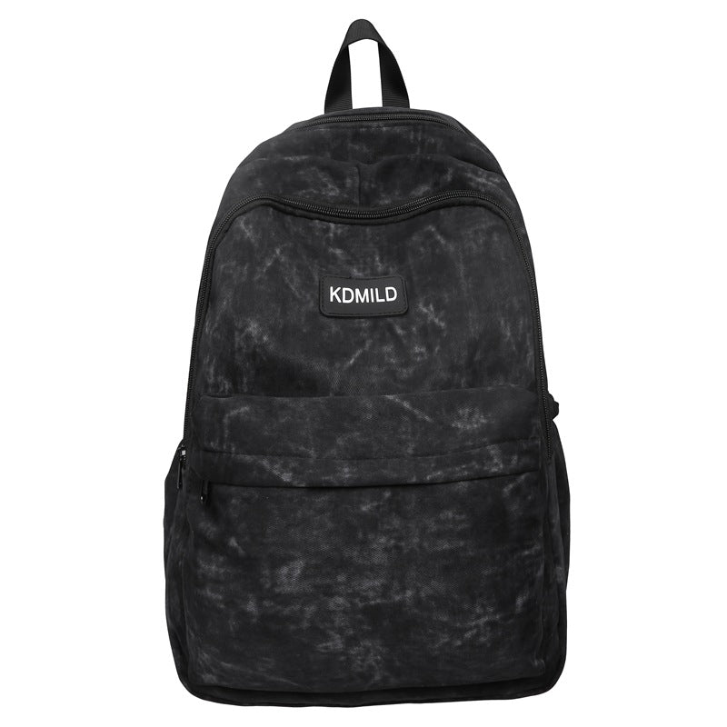 Lightweight Textured Canvas School Backpack Kalsten
