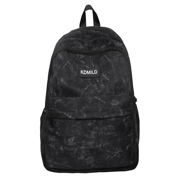 Lightweight Textured Canvas School Backpack Kalsten