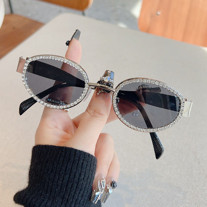 Ladies Designer Sunglasses with Sparkling Crystal Frame Kalsten