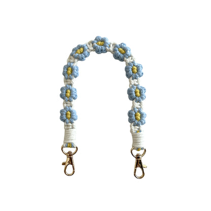 Floral Macrame Keychain Strap Acalora