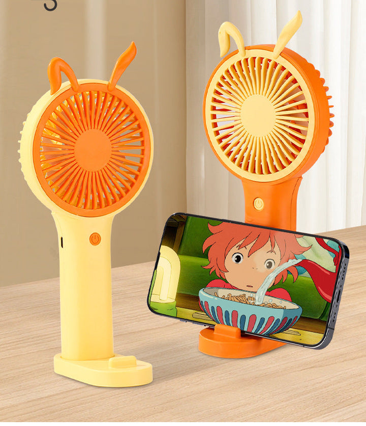 Unisex portable hand fan with smartphone holder Kalsten