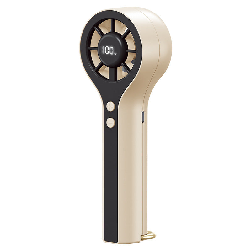 Unisex Portable Hand Fan with LCD Display and Ergonomic Design Kalsten