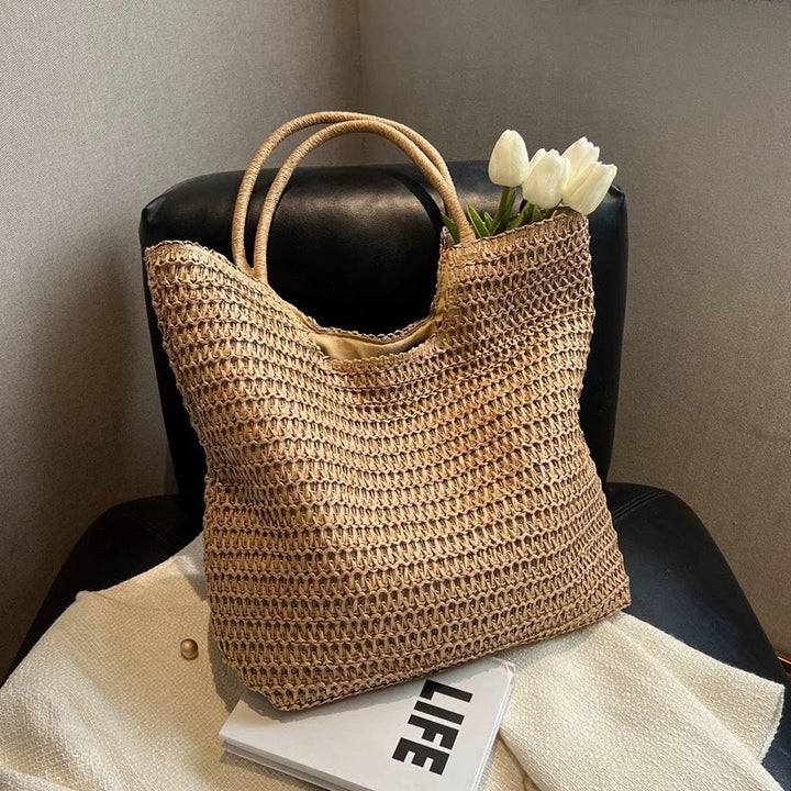 Handcrafted natural fiber tote bag Kalsten