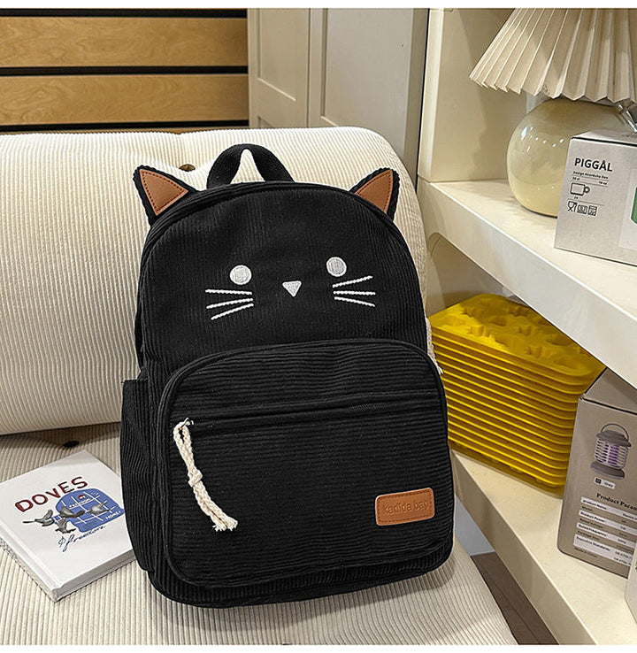 Cute Cat-Ear Mini School Backpack