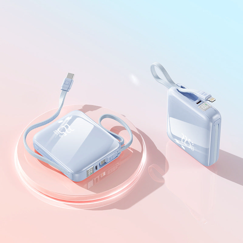 Portable power bank with integrated cable management and intelligent fast charging function Kalsten
