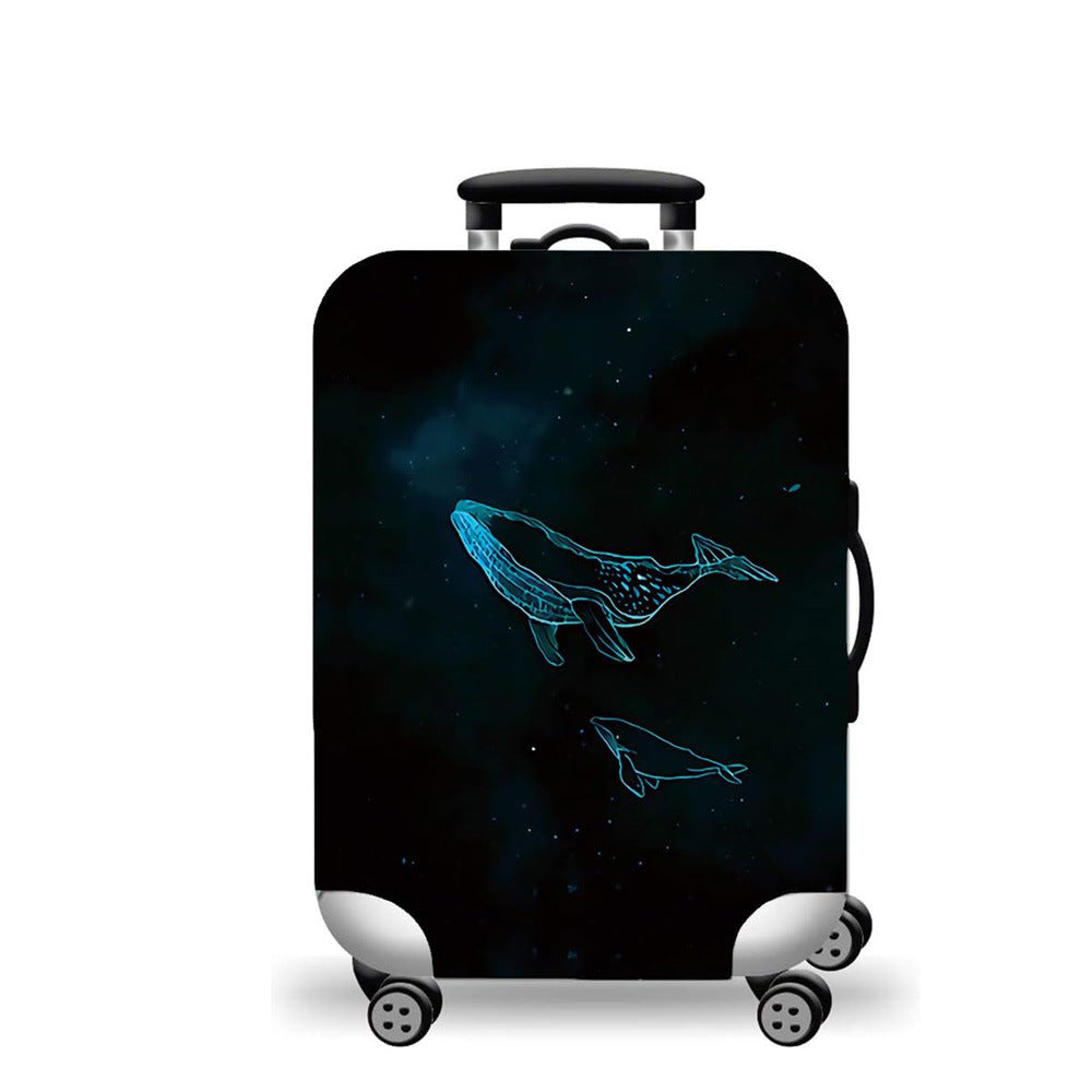 Unisex nan Kids Cabin Trolley with international landmark motif and lightweight ABS shell Kalsten