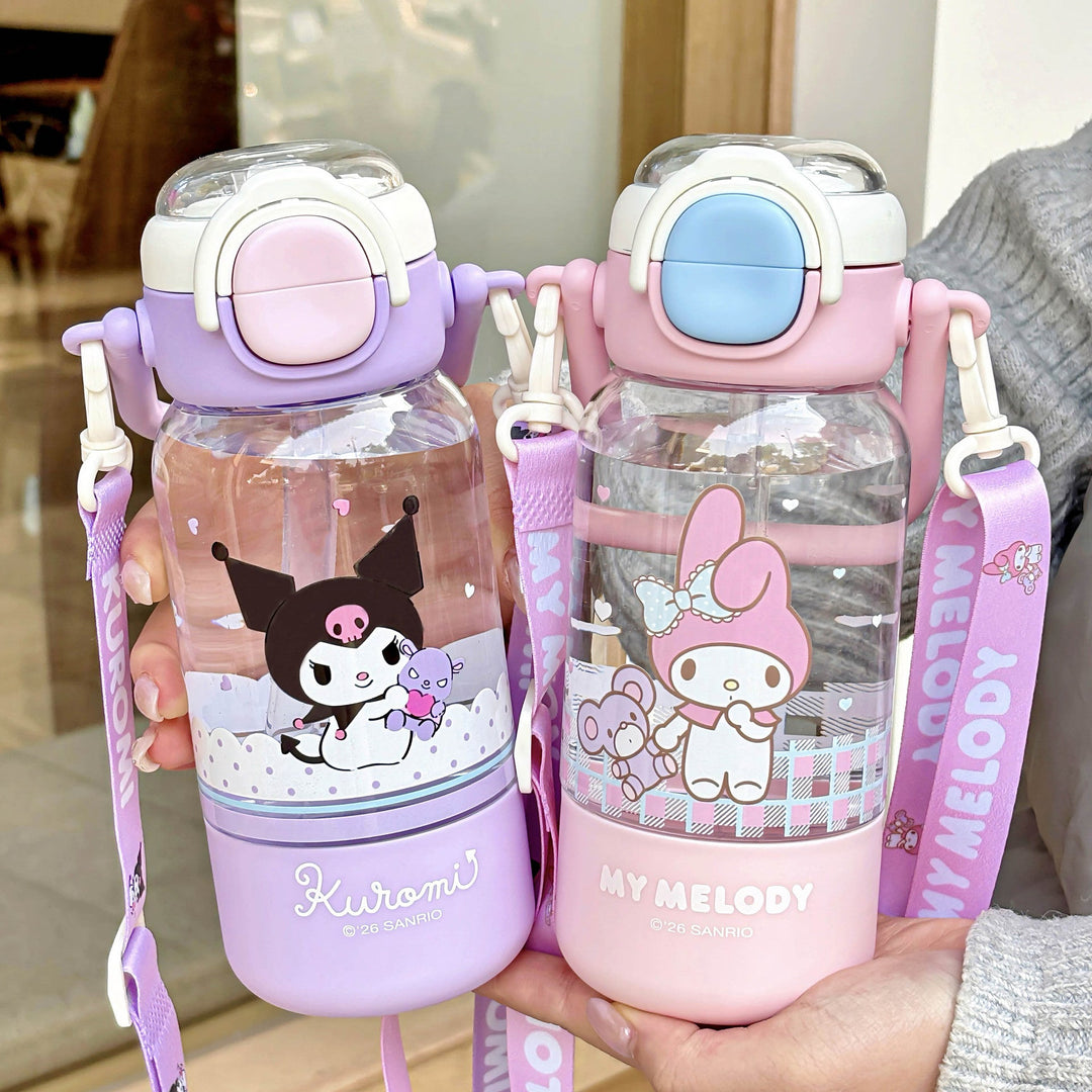Women’s water bottle with cute animal design and sturdy carrying handle Kalsten
