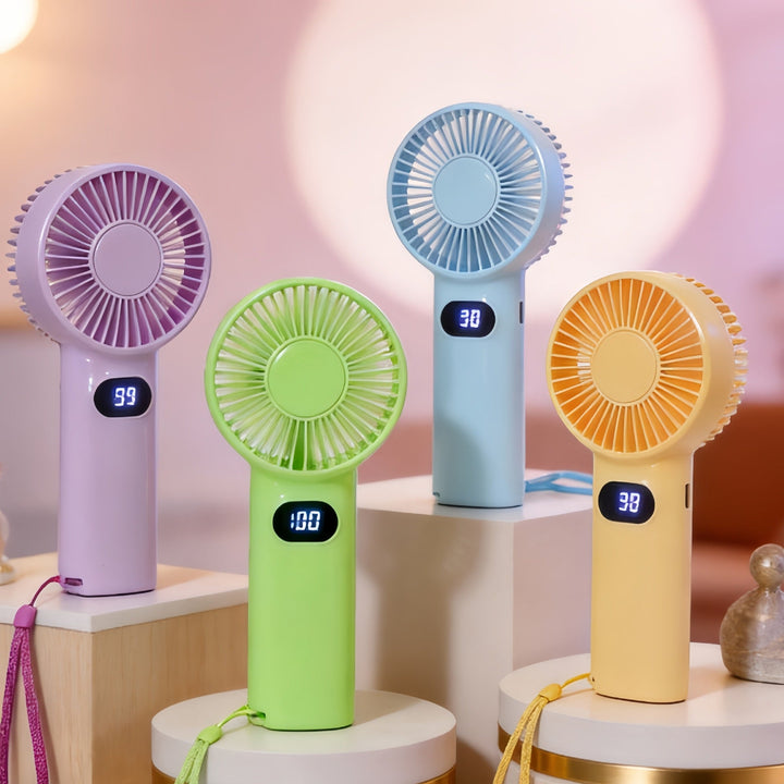 Portable handheld fan with digital temperature display Kalsten