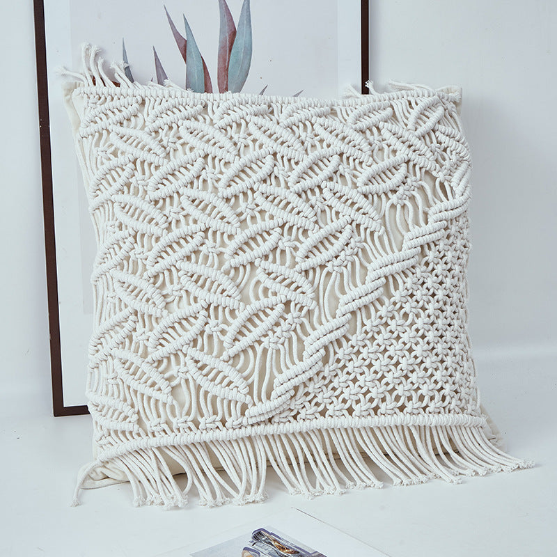 Decorative Macramé Cushion Cover