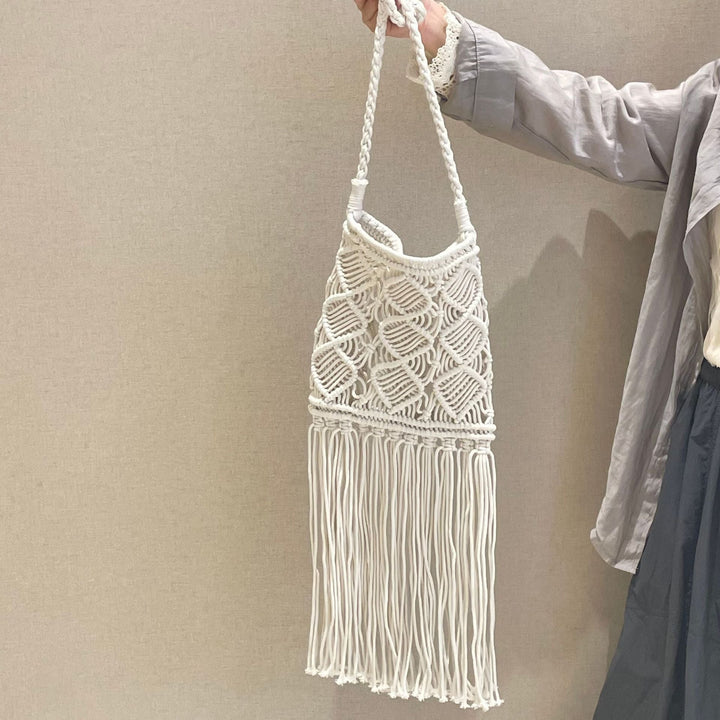 Hand-knotted macrame shoulder bag Kalsten