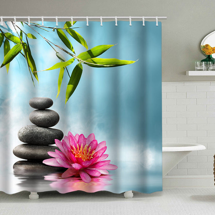 Tranquil Zen Nature Shower Curtain Kalsten