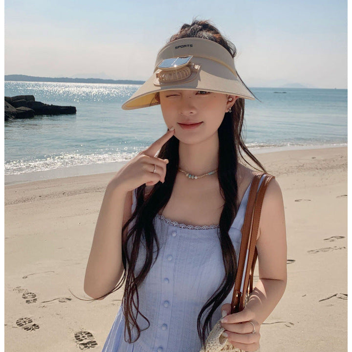 Adjustable sun visor for with integrated smartphone holder and UV protection Kalsten