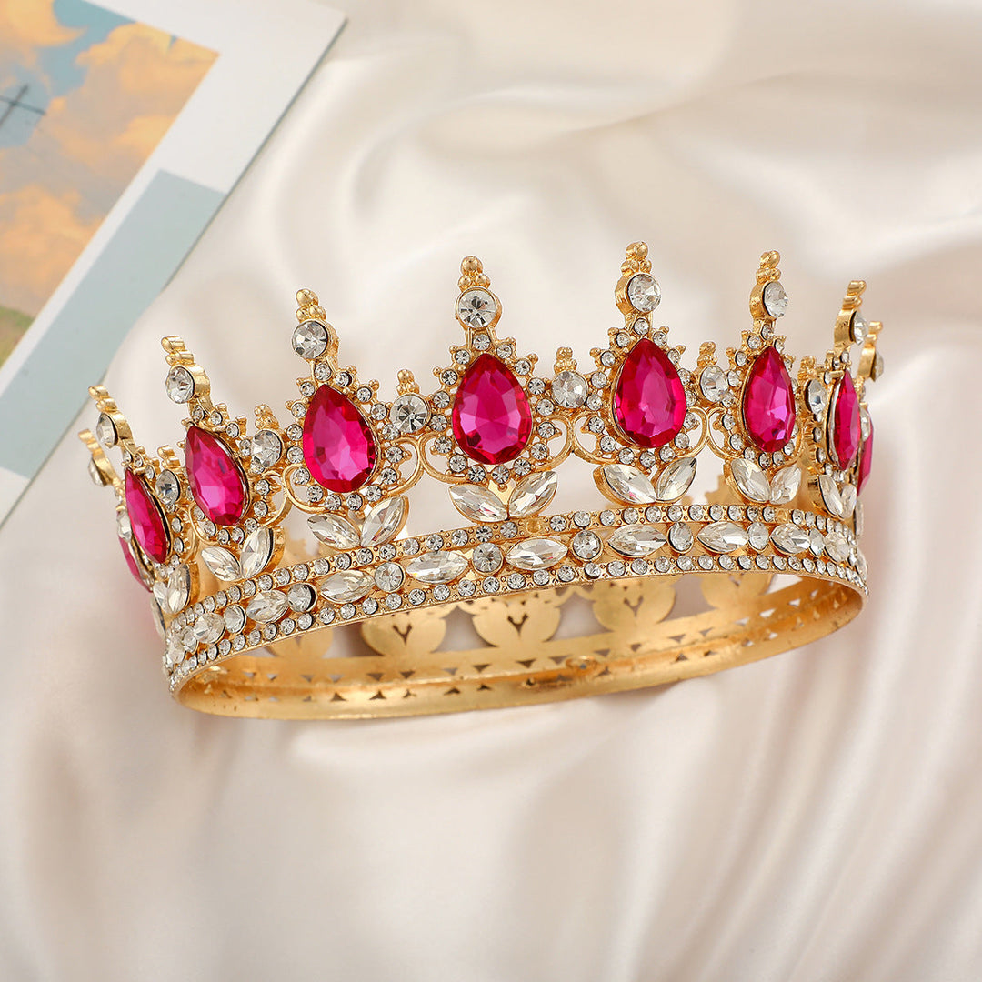 Ladies Luxurious Festive Crown with Shining Gemstones Kalsten