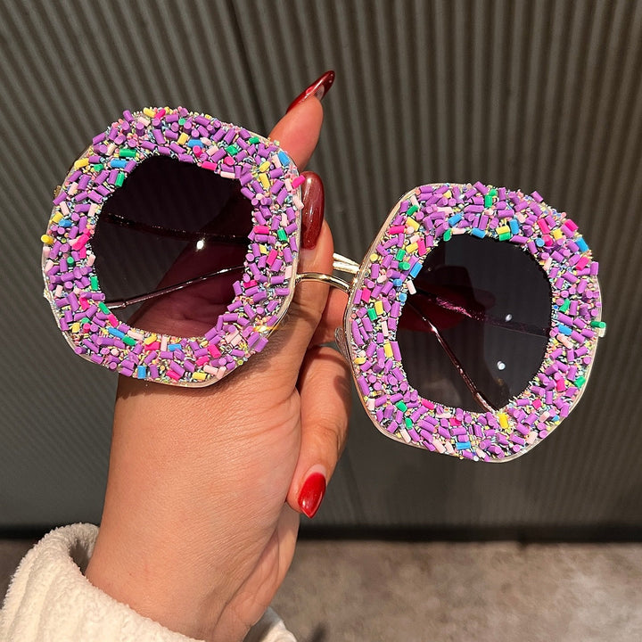 Women's fashion sunglasses with creative structures and colorful accents Kalsten