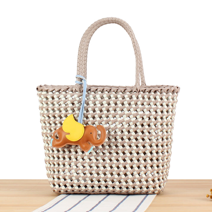 Creative Tote Bag with Playful Elephant Jewelry Kalsten