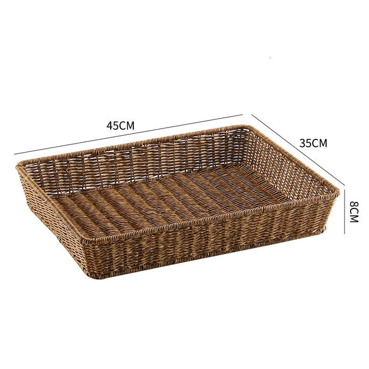 Handwoven Rectangular Storage Tray Kalsten