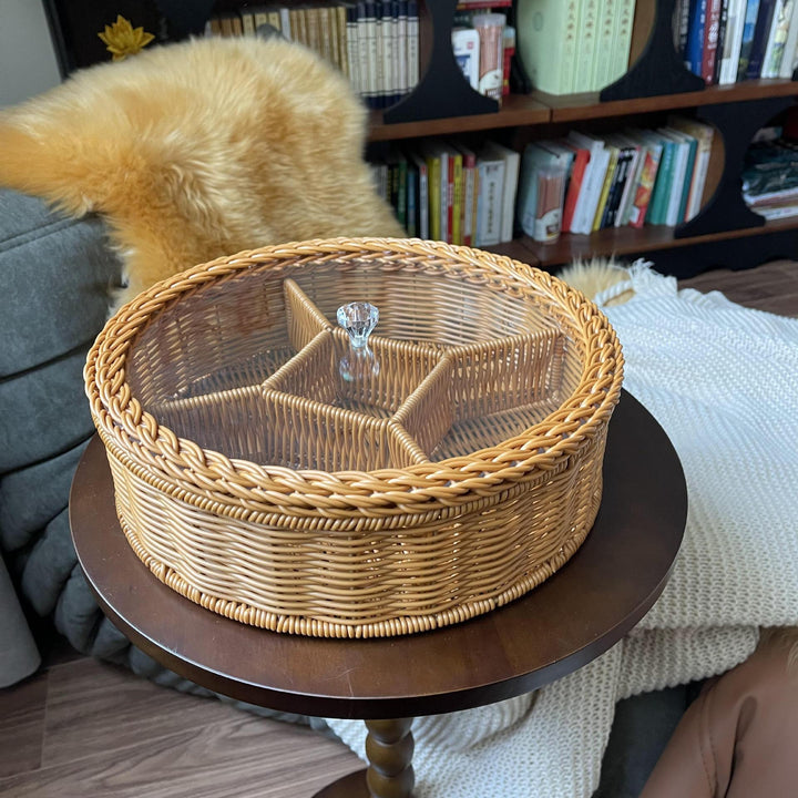 Women's Storage Basket with Glass Lid Kalsten