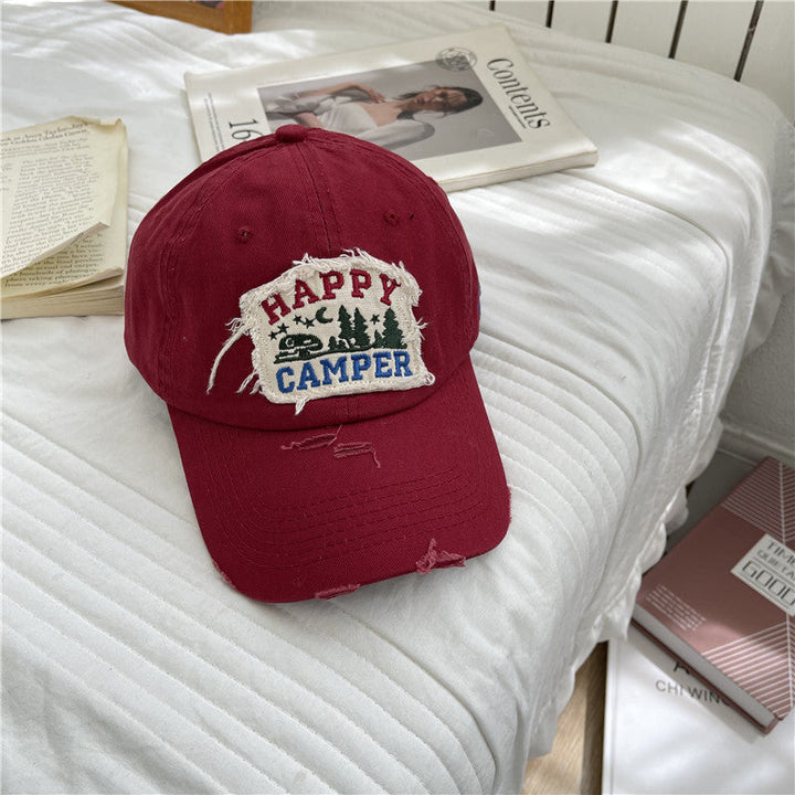 Men's Distressed Vintage-Inspired Baseball Cap Kalsten