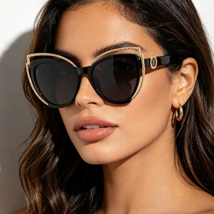 Women Cat-Eye Sunglasses with Sparkling Detail Kalsten
