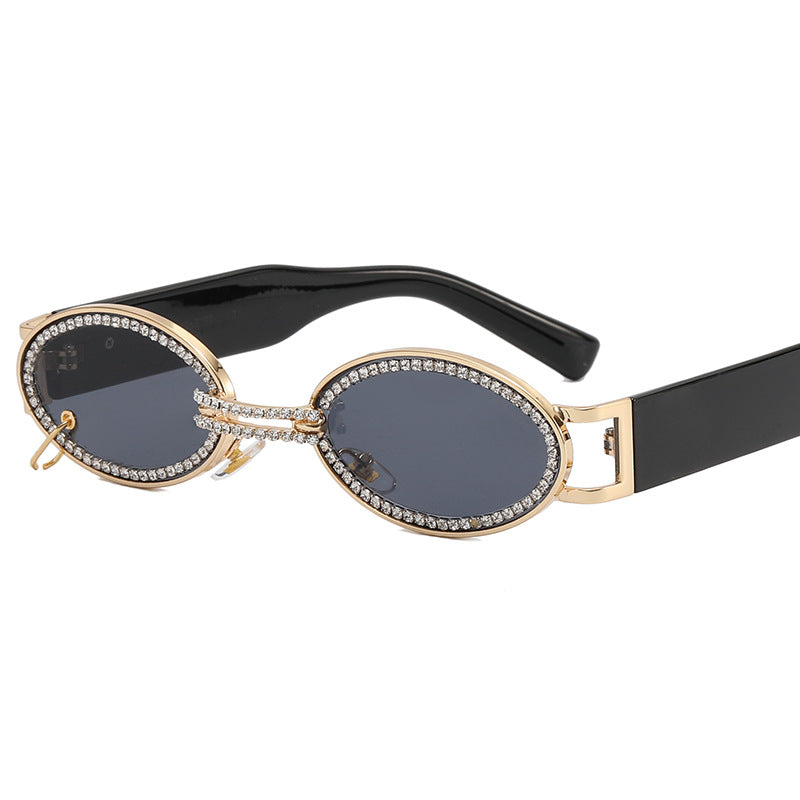 Women extravagant fashionable sunglasses with rhinestone-adorned frame Kalsten