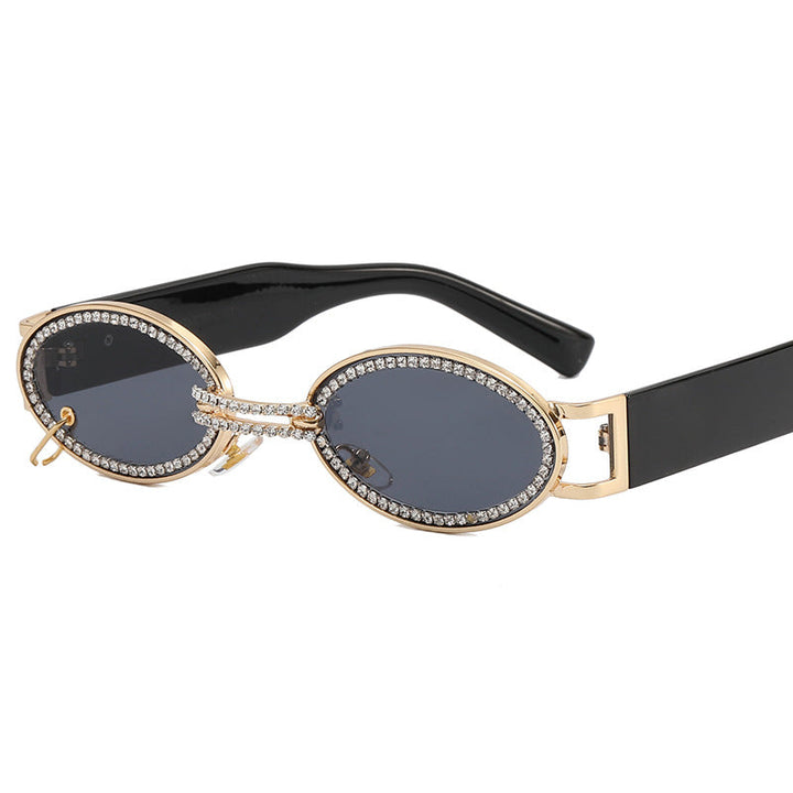 Women extravagant fashionable sunglasses with rhinestone-adorned frame Kalsten