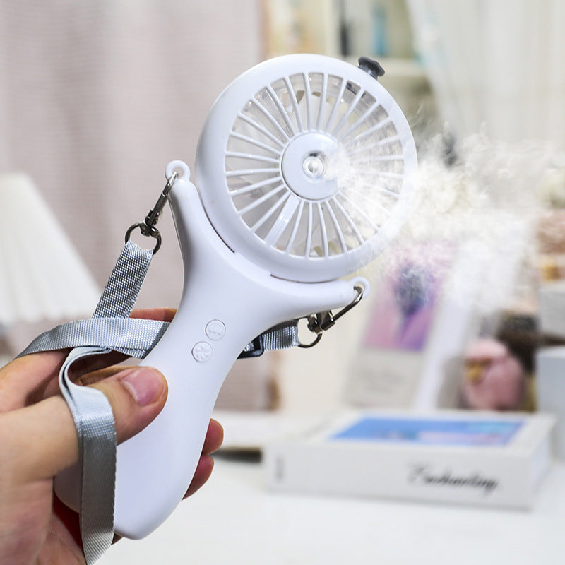 Women portable mini hand fan with spray function and ergonomic design Kalsten
