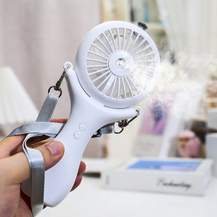 Women portable mini hand fan with spray function and ergonomic design Kalsten