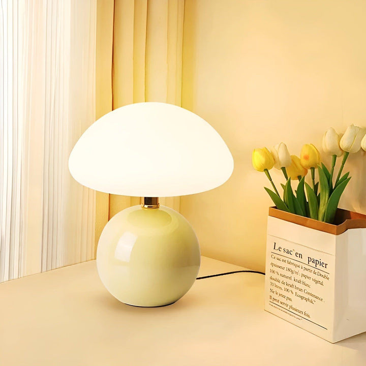 CreamyShine Lamp - Cozy Mushroom Bedside Lamp | Kalsten