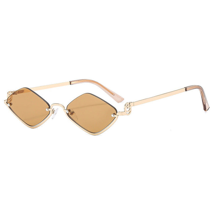 Women's trendy square sunglasses with delicate metal frame Kalsten
