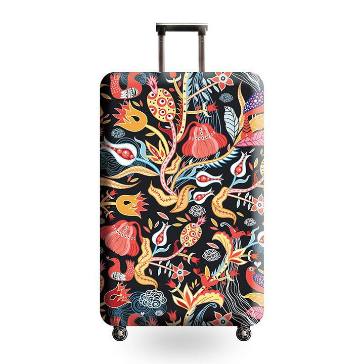 Unisex hard shell trolley with eye-catching marble print, telescopic handle and impact-resistant construction Kalsten