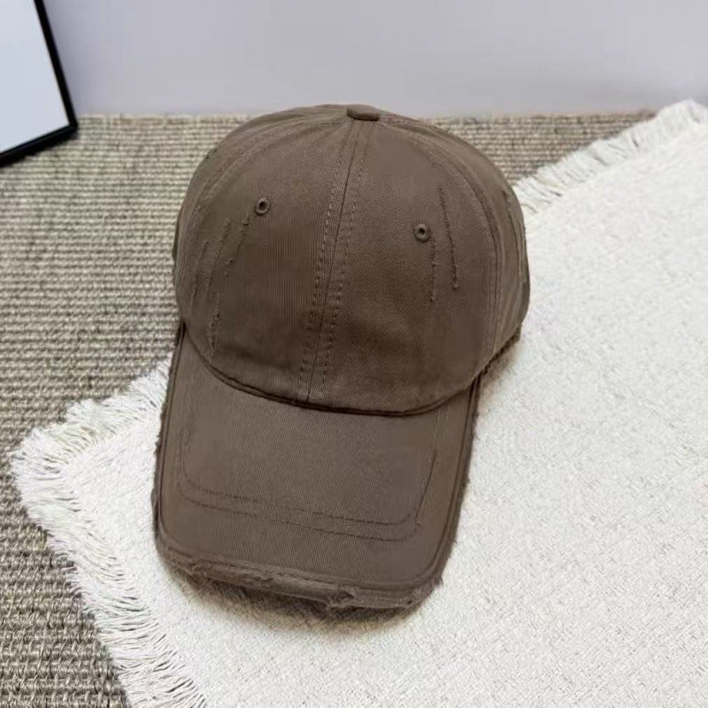 Women's Distressed Casual Twill Baseball Cap Kalsten