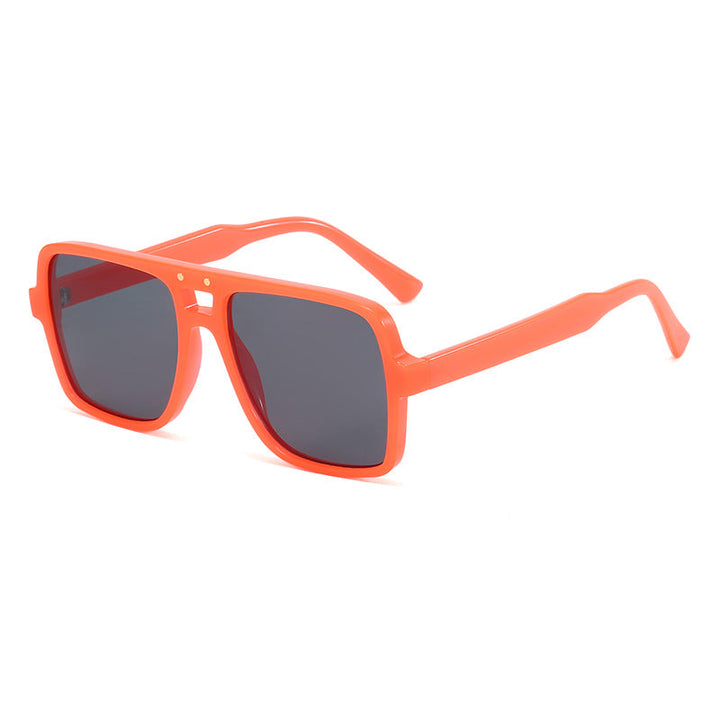 Women's square oversized sunglasses with trendy transparent frame Kalsten