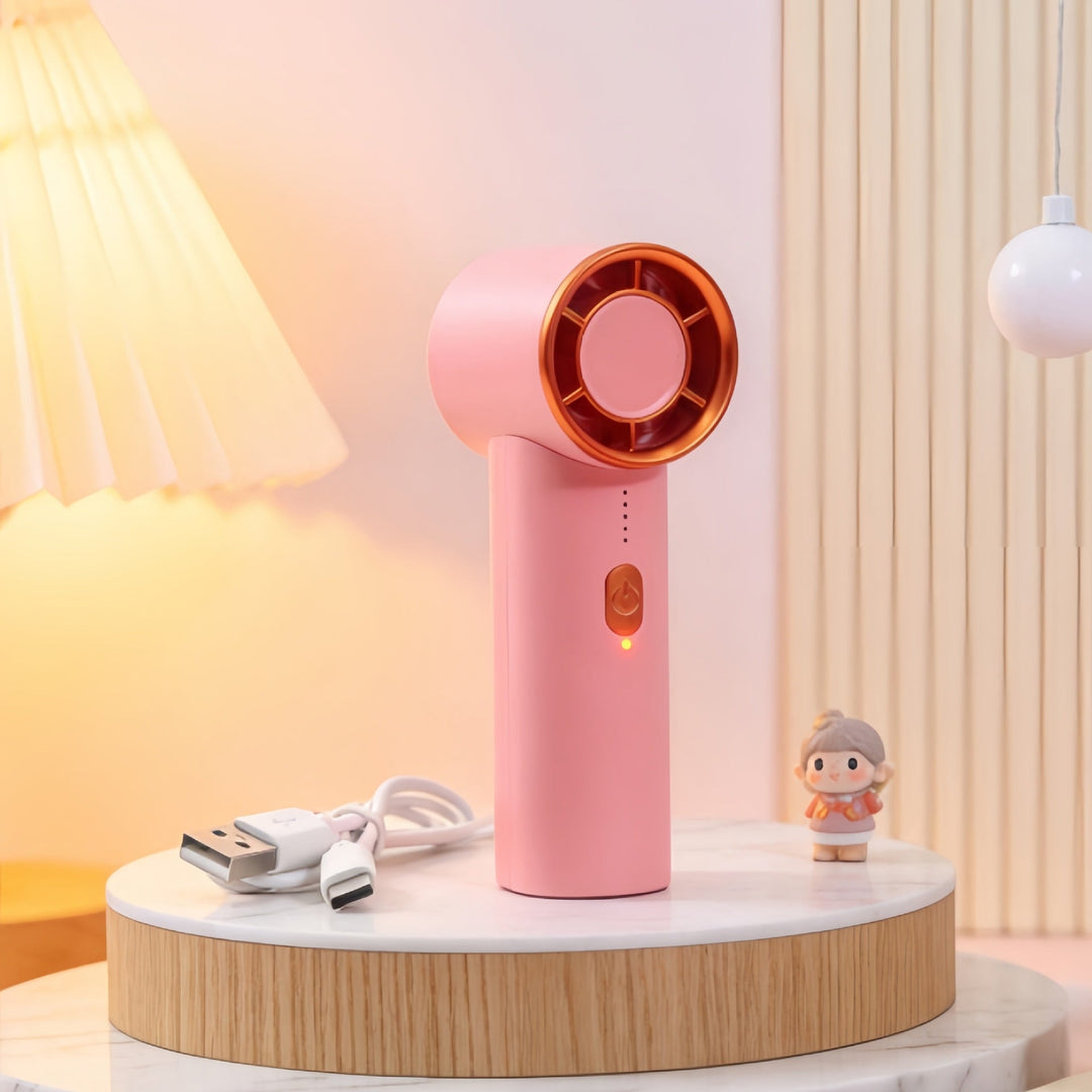 Women Portable Mini Hand Fan with USB Charging Function and Powerful Air Circulation Kalsten