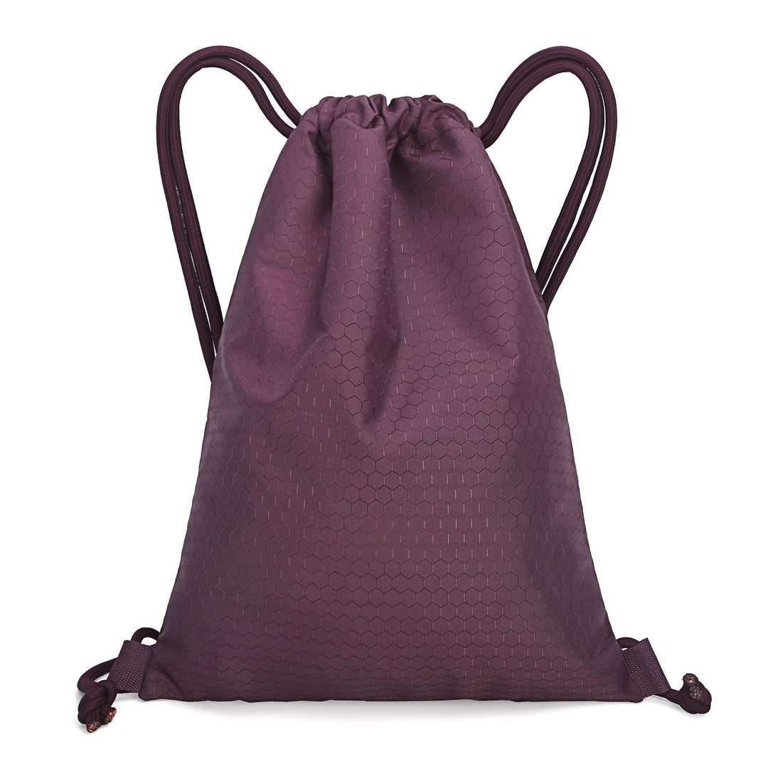 Honeycomb Texture Drawstring Backpack Kalsten
