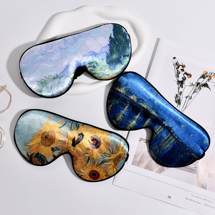 Unisex soft ergonomic sleep mask with contoured eye area and adjustable elastic band Kalsten