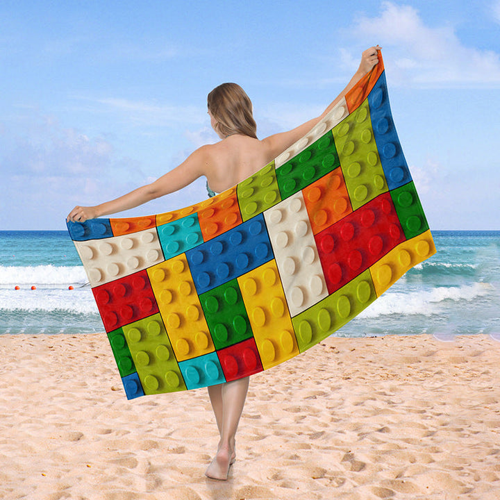 Beach towel with creative heart design Kalsten