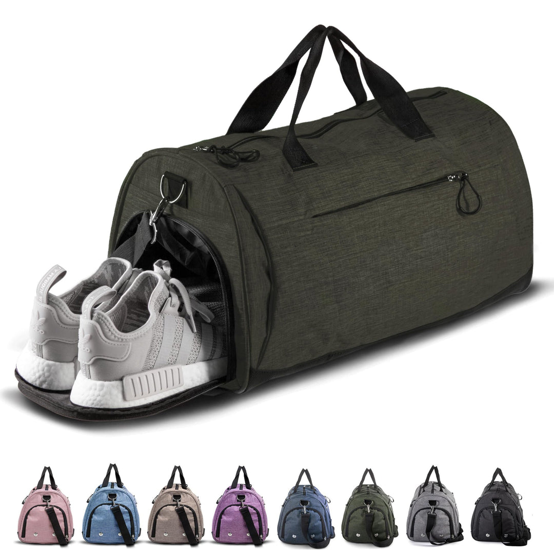 Women's sports bag with separate shoe compartment Kalsten
