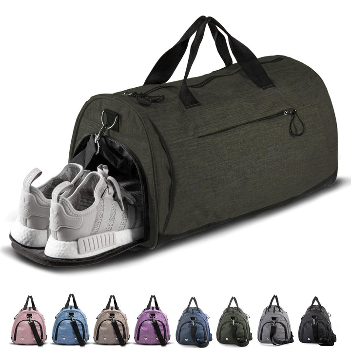 Women's sports bag with separate shoe compartment Kalsten
