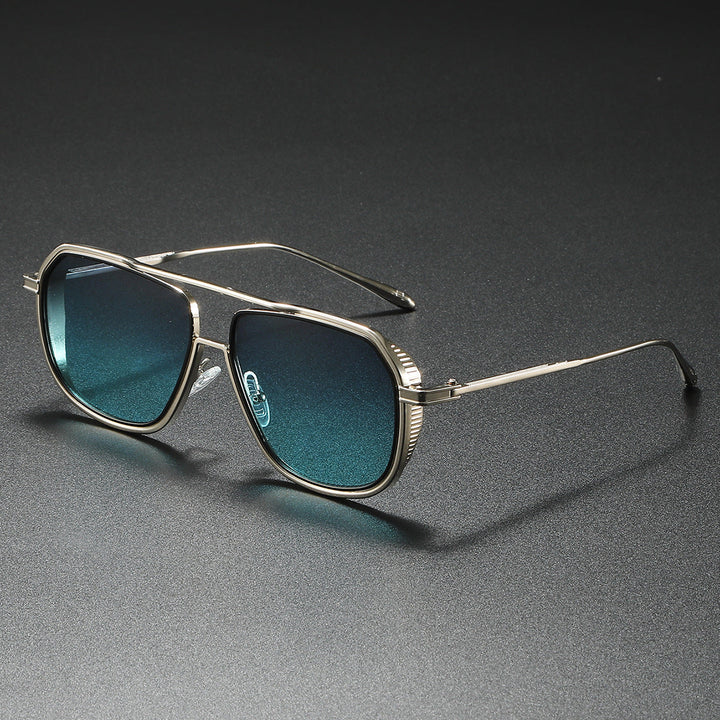 Women's Elegant Sunglasses with Angular Metal Frame Kalsten
