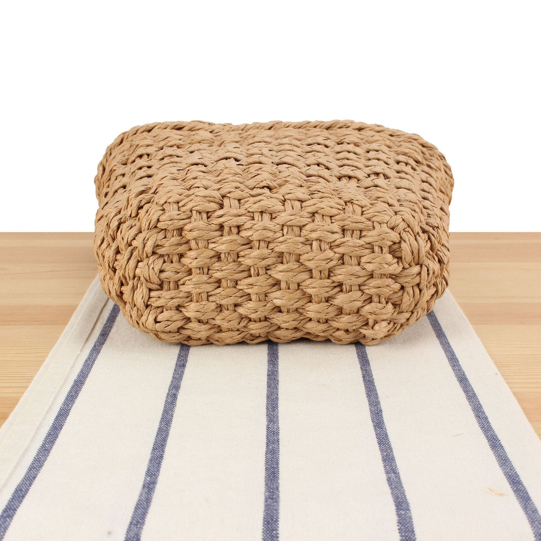 Braided natural material tote bag Kalsten