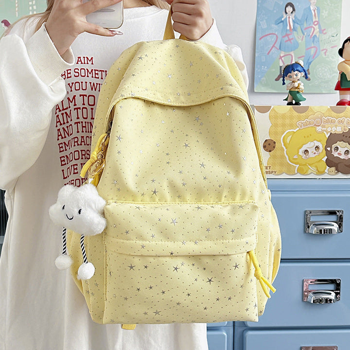 Fashionable backpack with sparkling star motif Kalsten