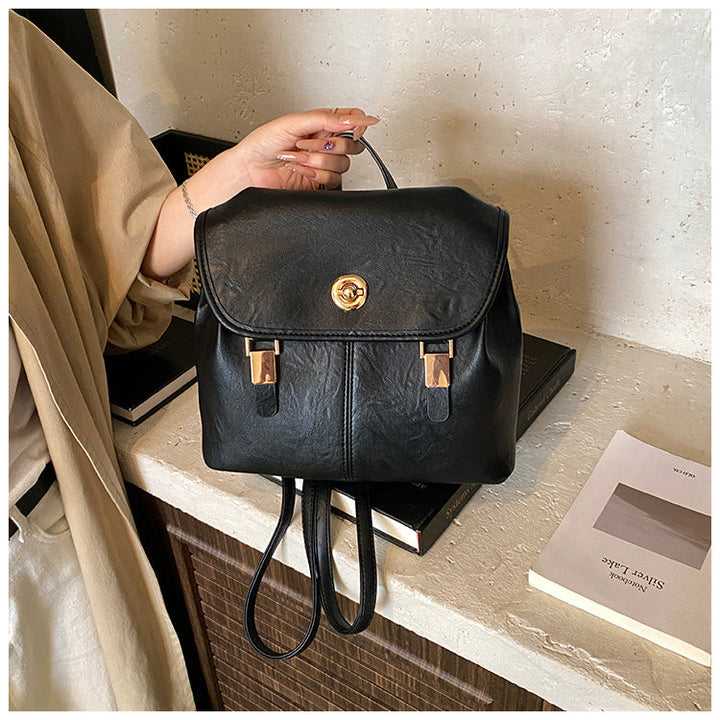 Vintage-Inspired Leather Backpack Kalsten