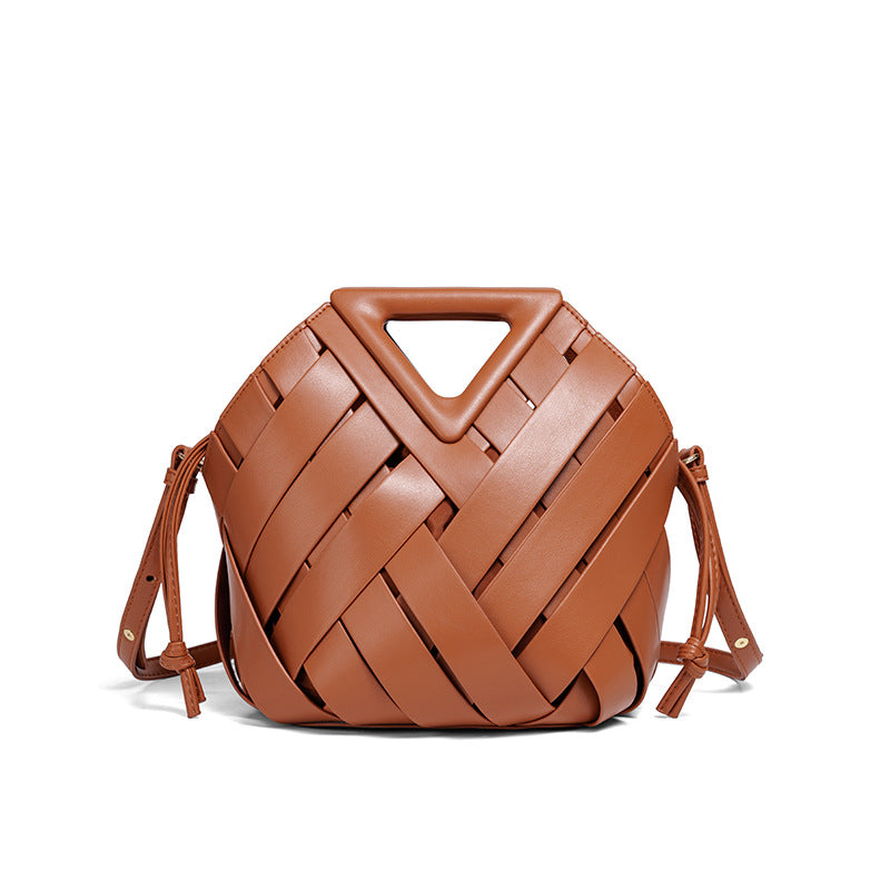 Woven Leather Handbag Acalora