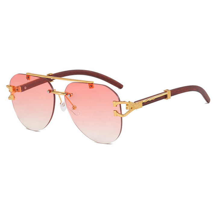 Women's sunglasses with elegant design and wooden accents Kalsten