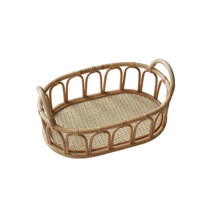 Women's oval rattan serving basket Kalsten