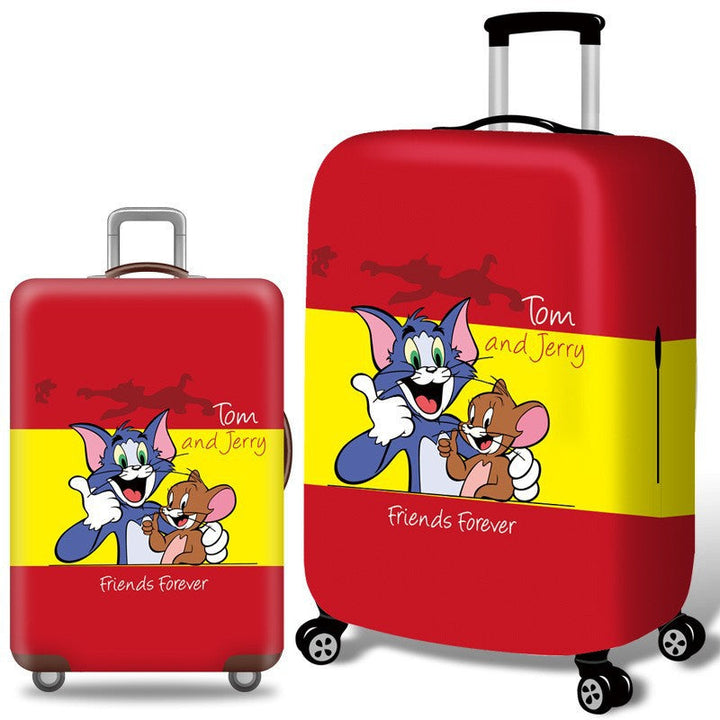 Unisex nan hard shell suitcase with Tom and Jerry design, telescopic handle and smooth-running swivel wheels Kalsten