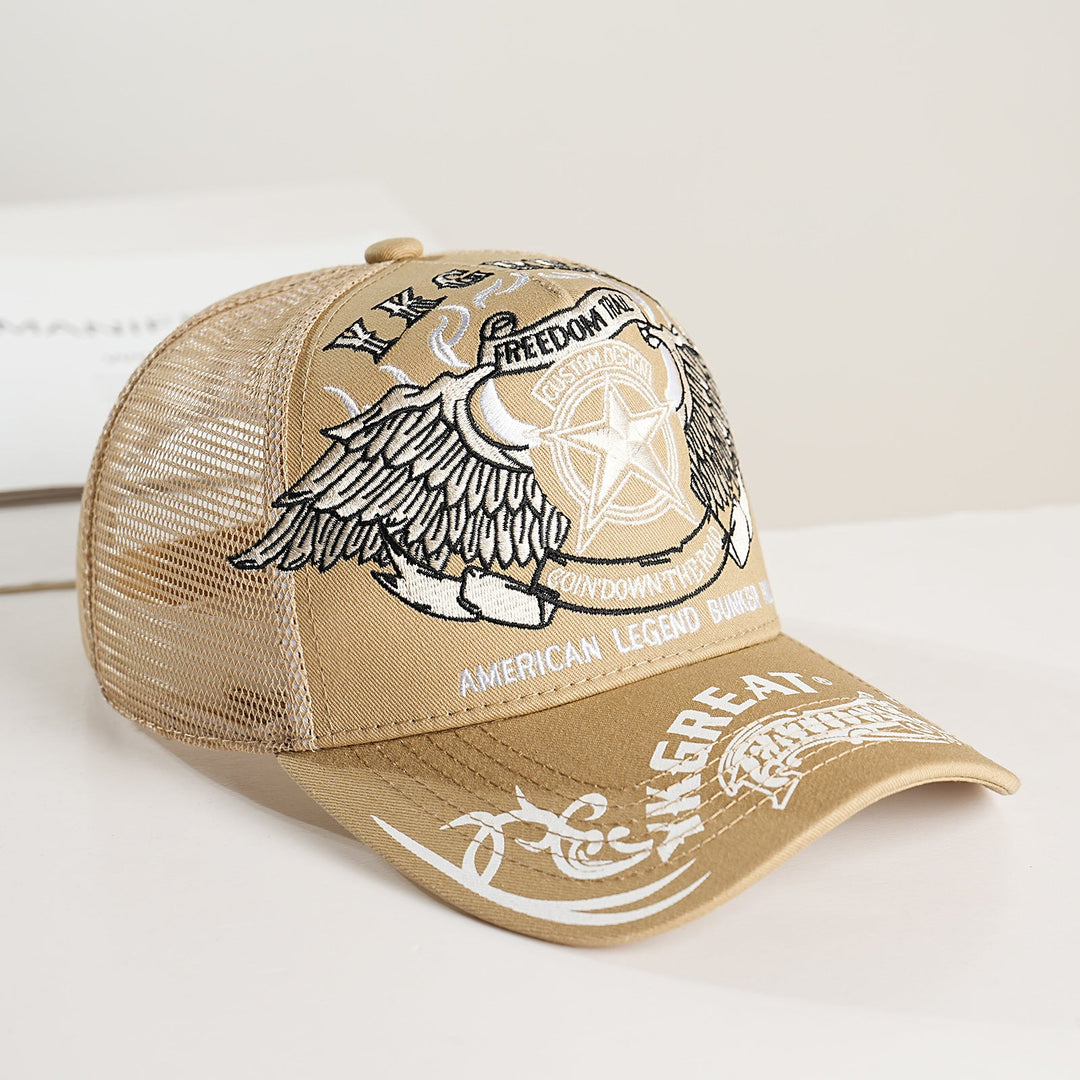Unisex Trucker Cap with graphic design and breathable mesh Kalsten