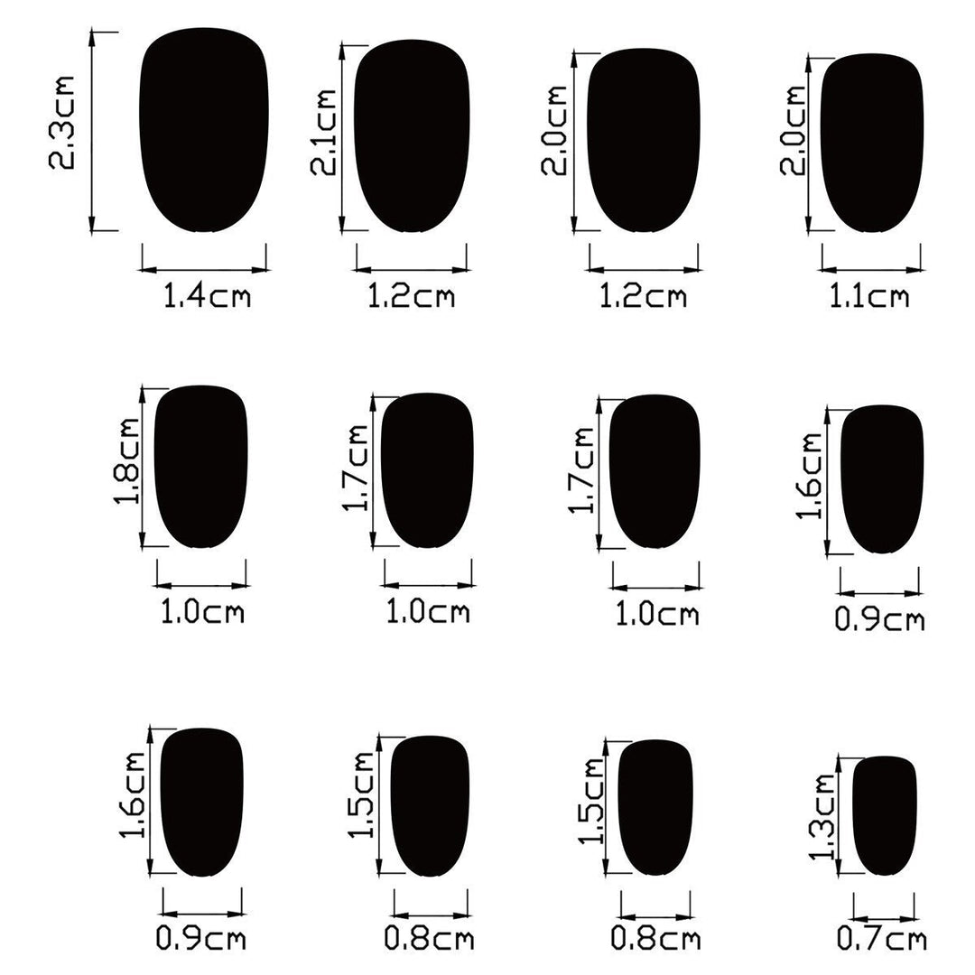 Women's nan patriotic star and floral press-on nail kit with mixed shapes and glossy finish Kalsten